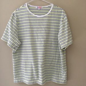 Plus Size Striped Tshirt